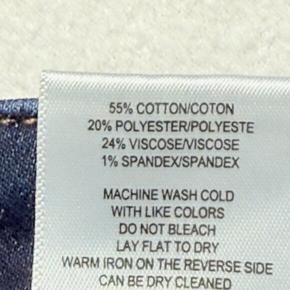 Vigoss Women's Stevie Straight Stretch Raw Hem Blue Crop Denim Jeans Size 29 NWT - Picture 7 of 11